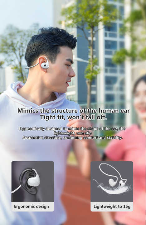 Écouteurs sans fil sur l'oreille, casque suspendu au cou, casque d'écoute ouvert🎧