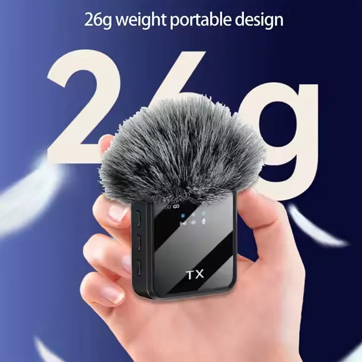 Microphone cravate sans fil 3 en 1 pour tout type de smartphone avec suppression du bruit pour interview, podcast vidéo